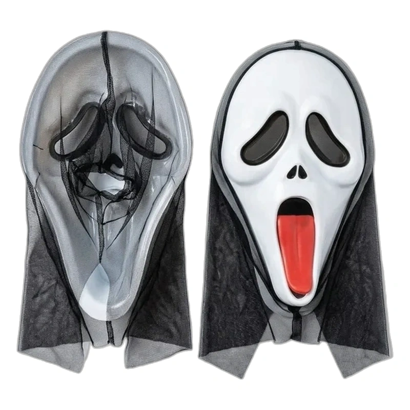 Máscara Scary Movie Lengua Afuera (Wassup Ghostface)