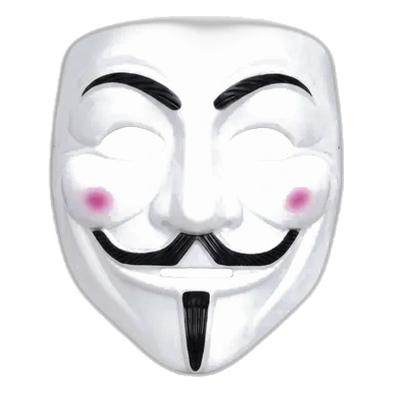 Máscara Anonymous / V de Venganza Guy Fawkes Blanca